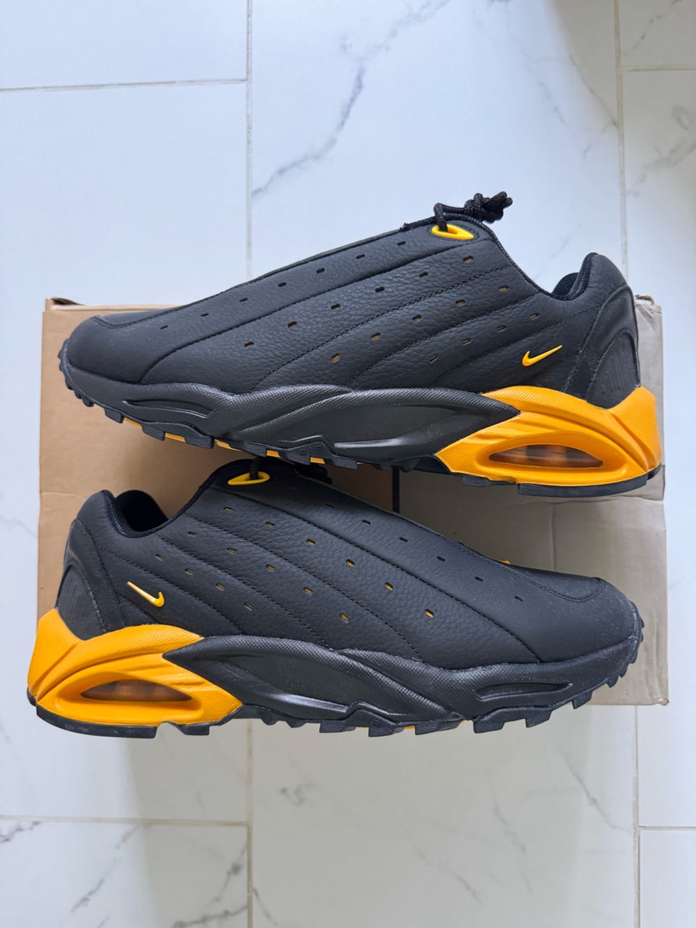 Nike x NOCTA Men's Black Sneakers with Yellow Accents